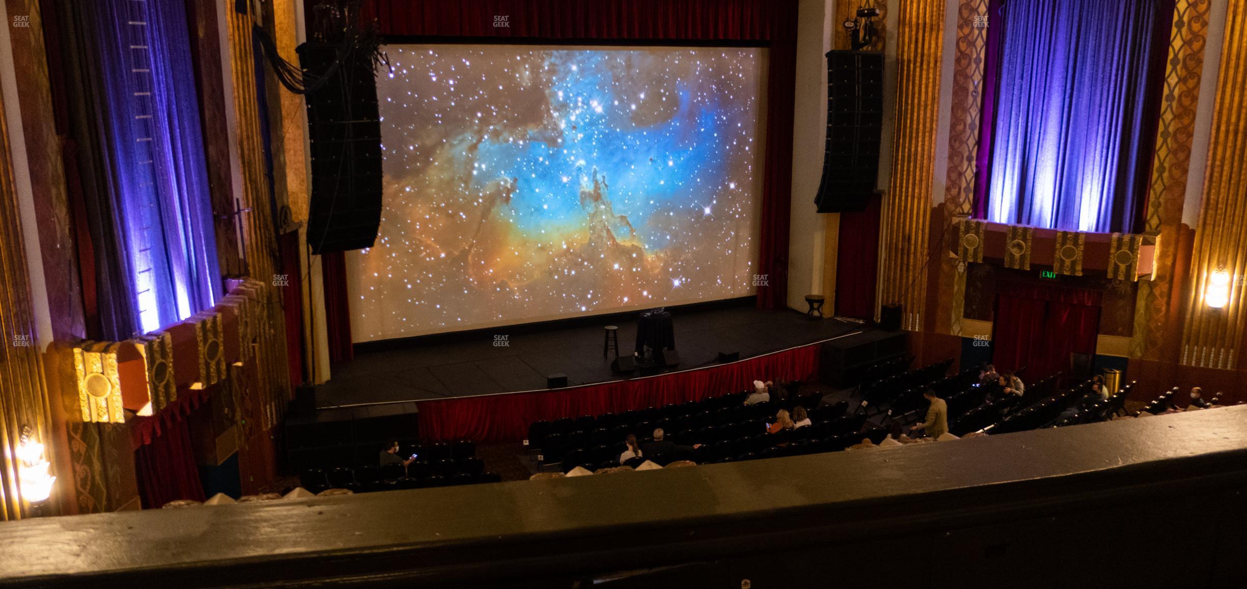 Seating view for Paramount Theatre - CO Section Mezzanine Left