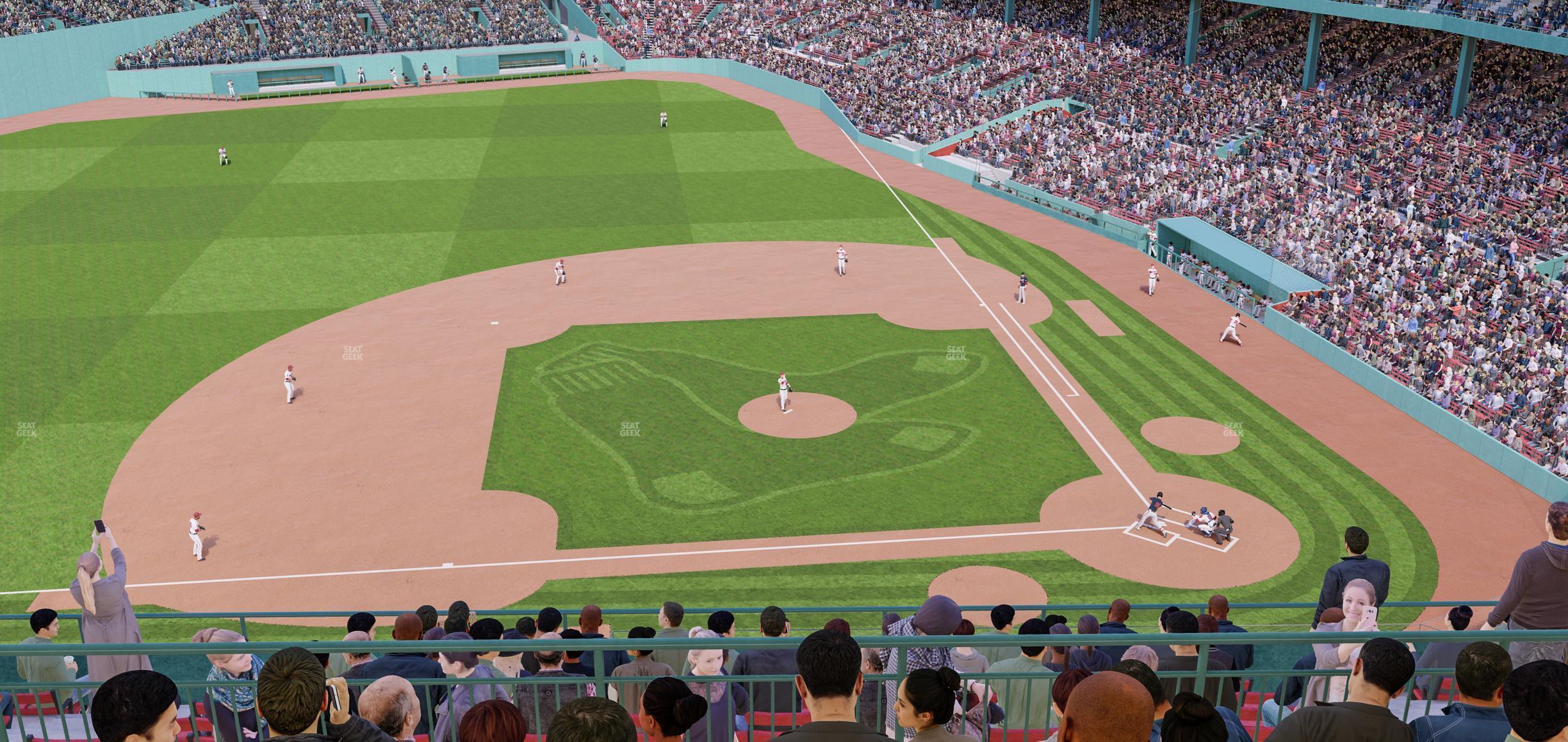 Seating view for Fenway Park Section Third Base Pavilion Sro