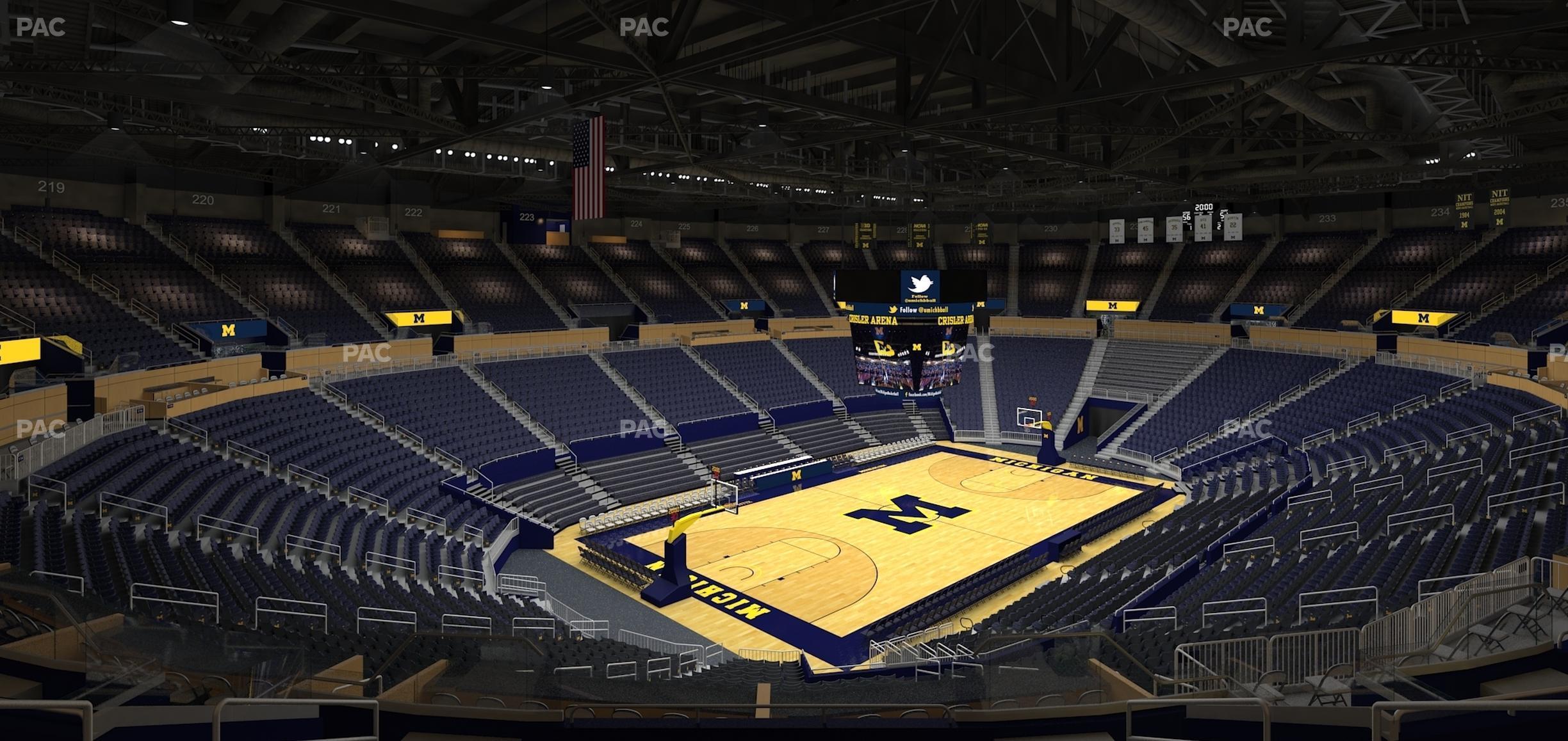 Seating view for Crisler Center Section 210