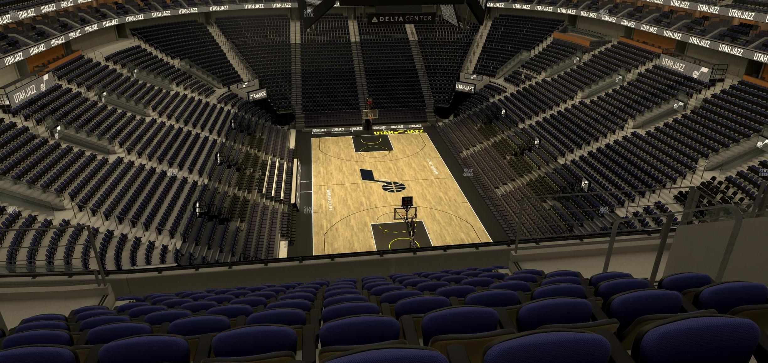 Seating view for Delta Center Section 103