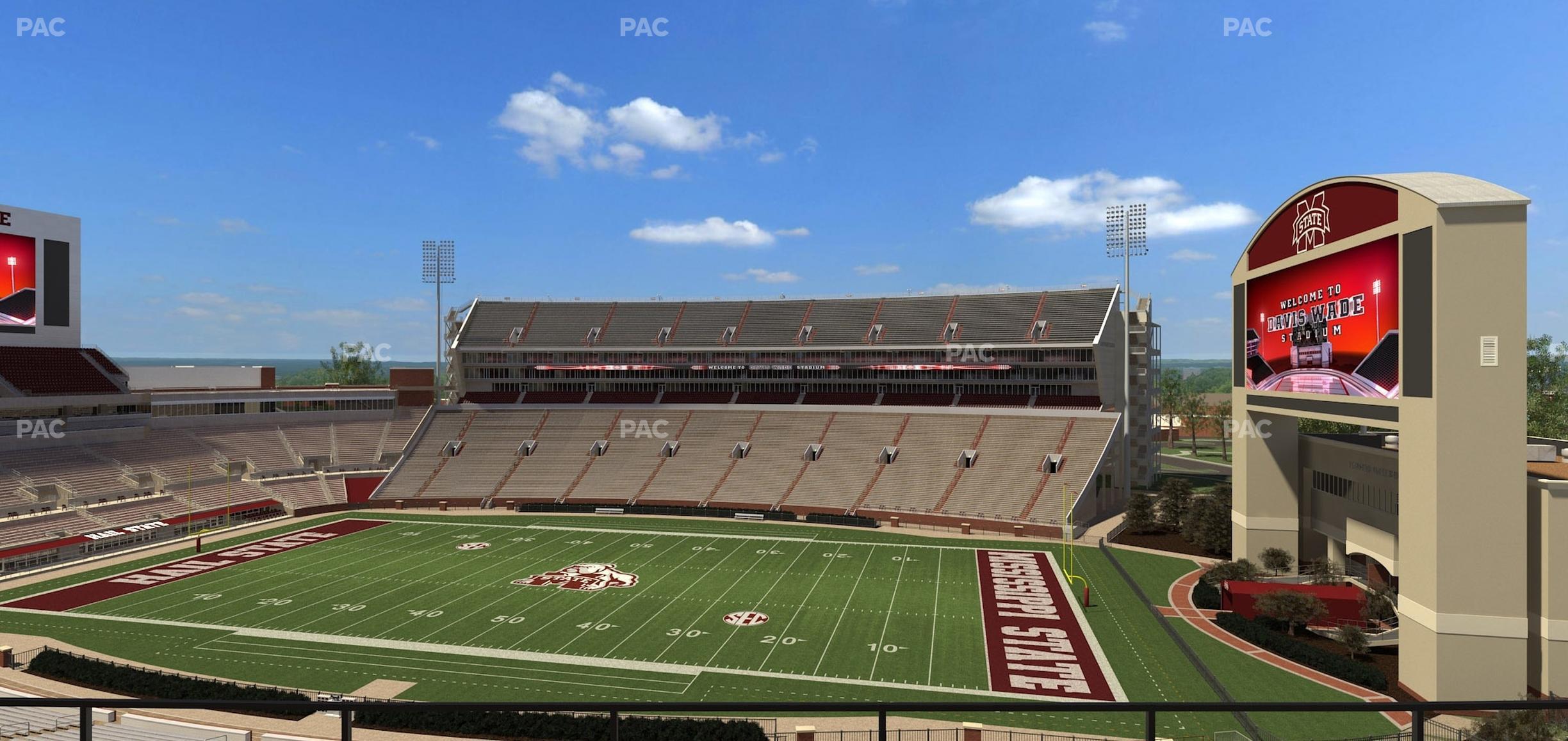 Seating view for Davis Wade Stadium Section 202