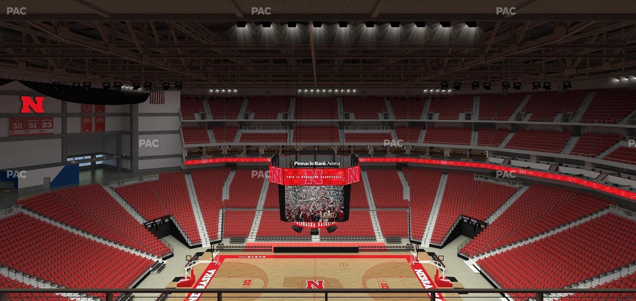 Seating view for Pinnacle Bank Arena Section 319