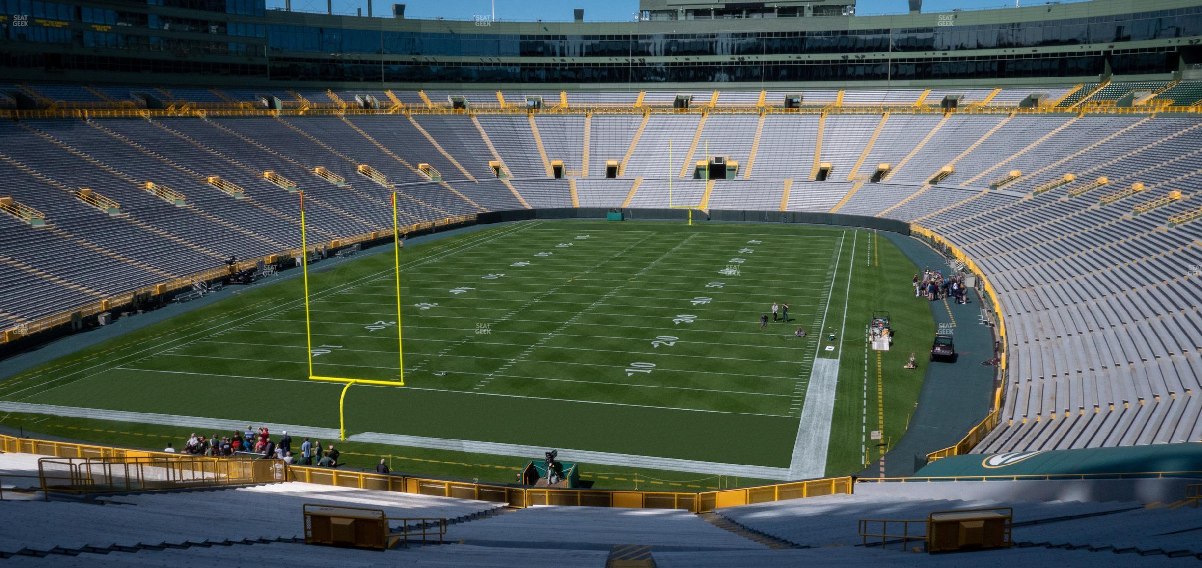 Seating view for Lambeau Field Section 135