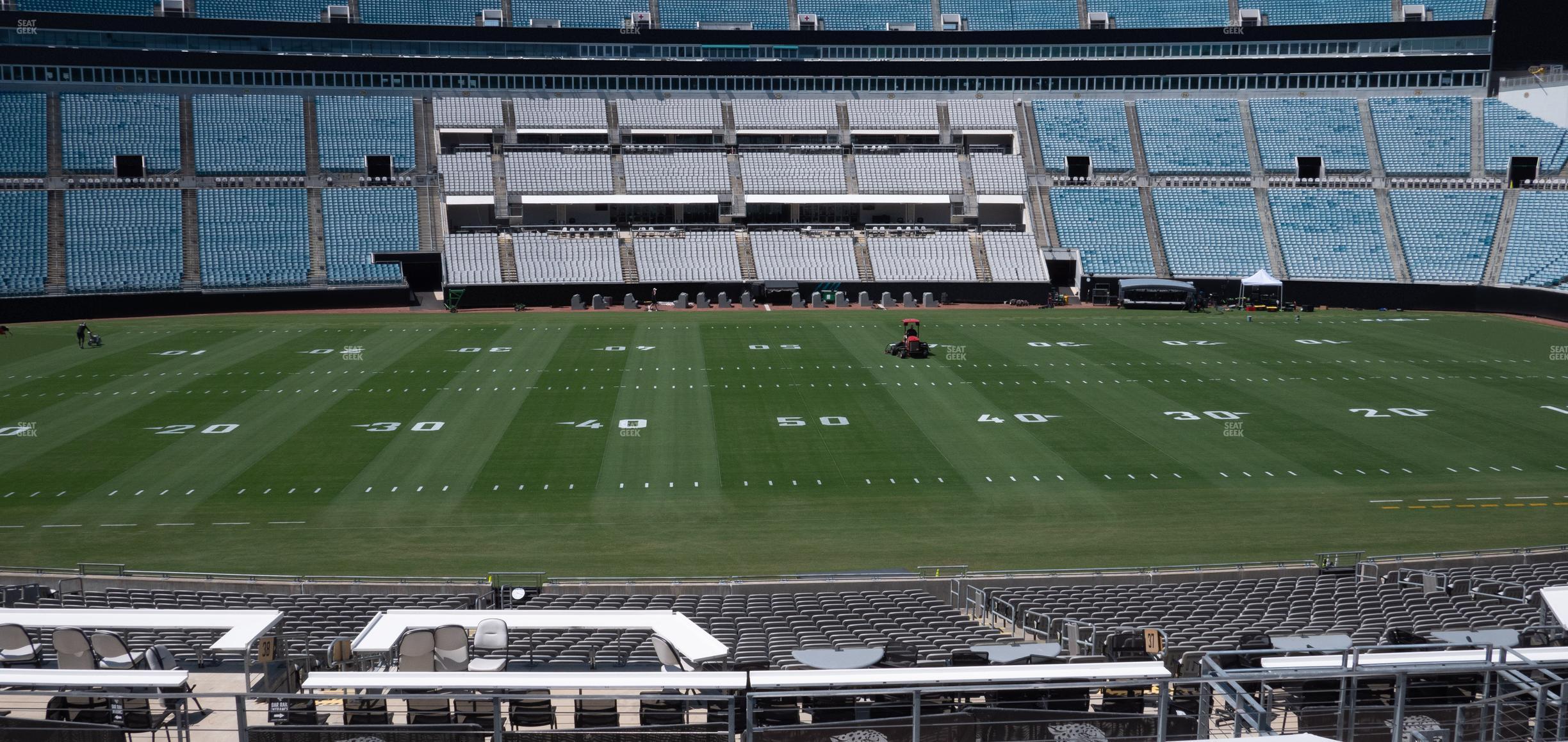 Seating view for EverBank Stadium Section Gallagher Club 137