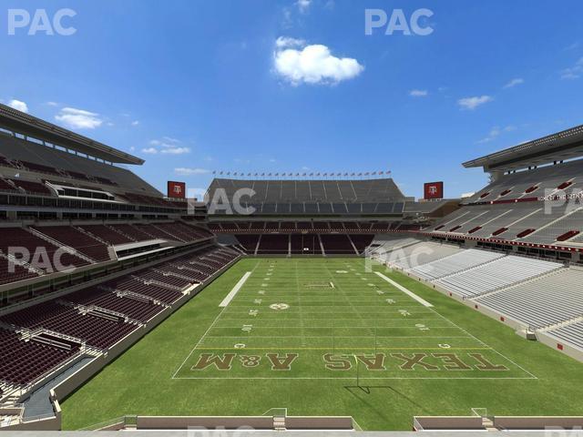 Seating view for Kyle Field Section 244