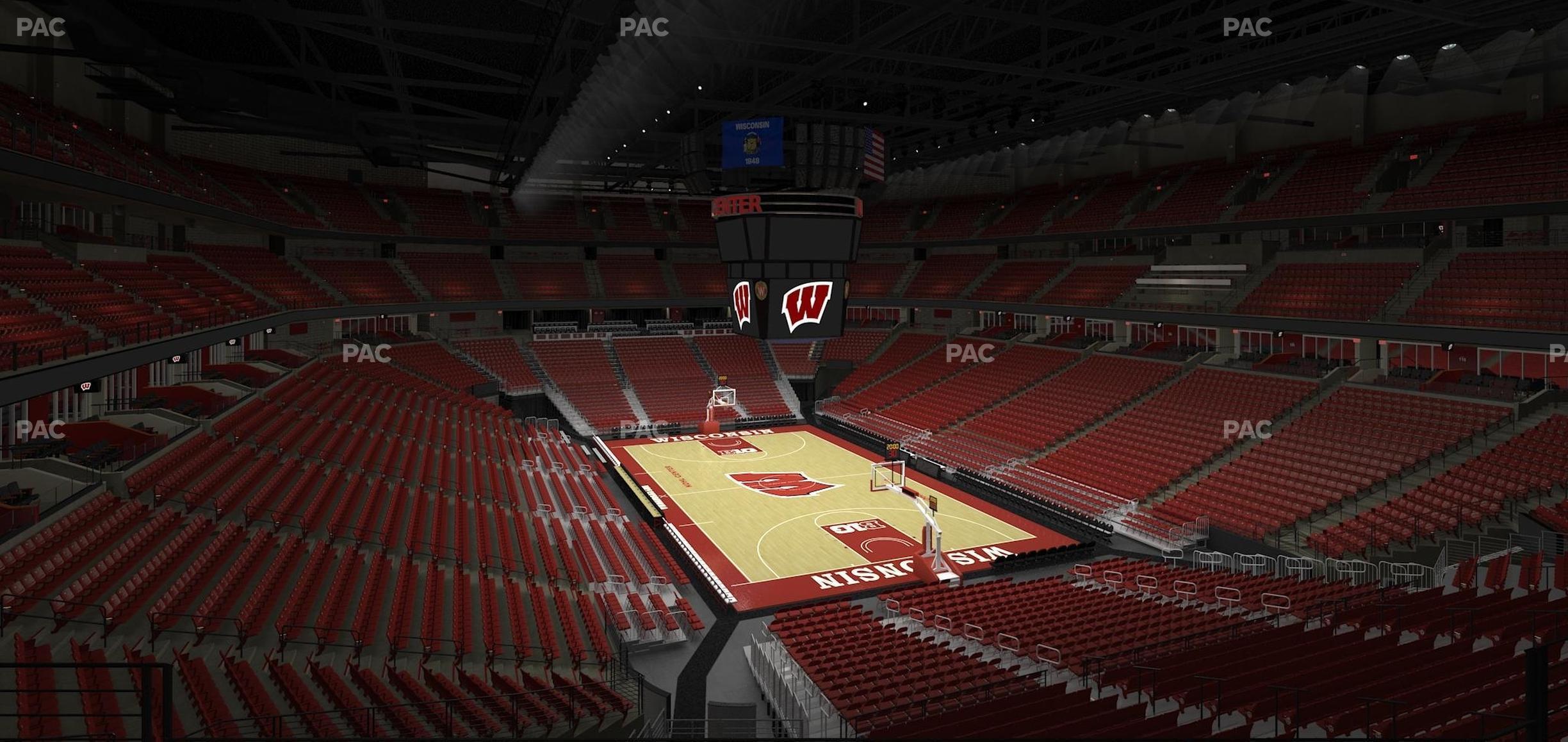 Seating view for Kohl Center Section 217