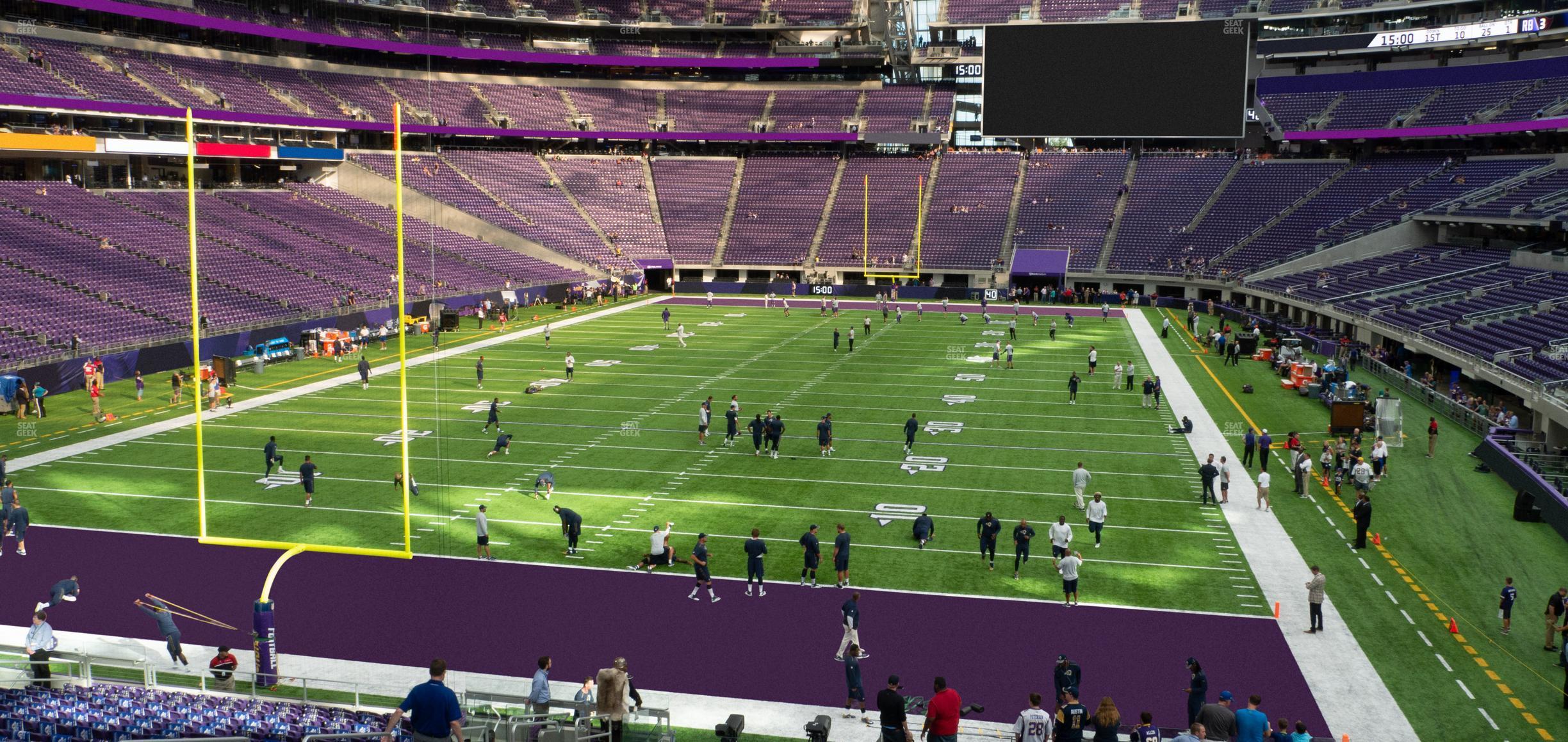 Seating view for U.S. Bank Stadium Section 140