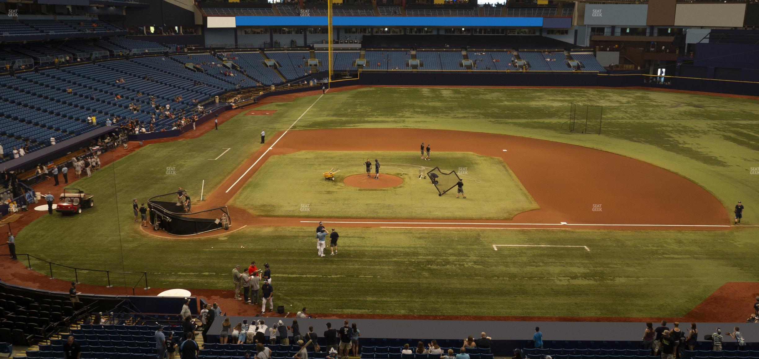 Seating view for Tropicana Field Section 210