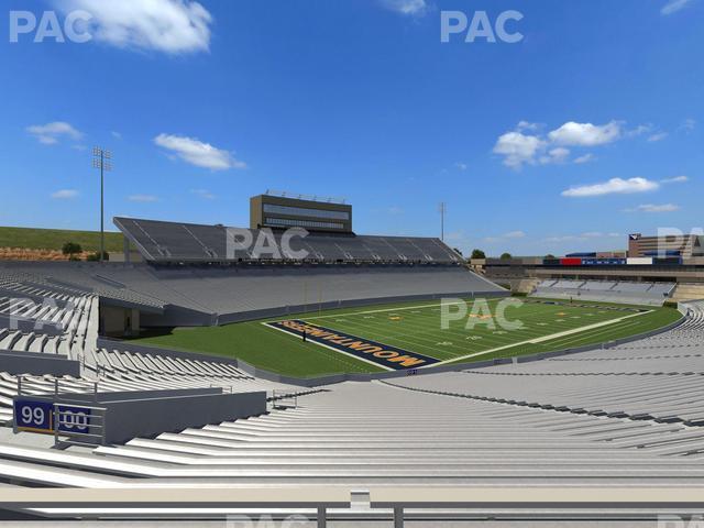 Seating view for Mountaineer Field at Milan Puskar Stadium Section 100