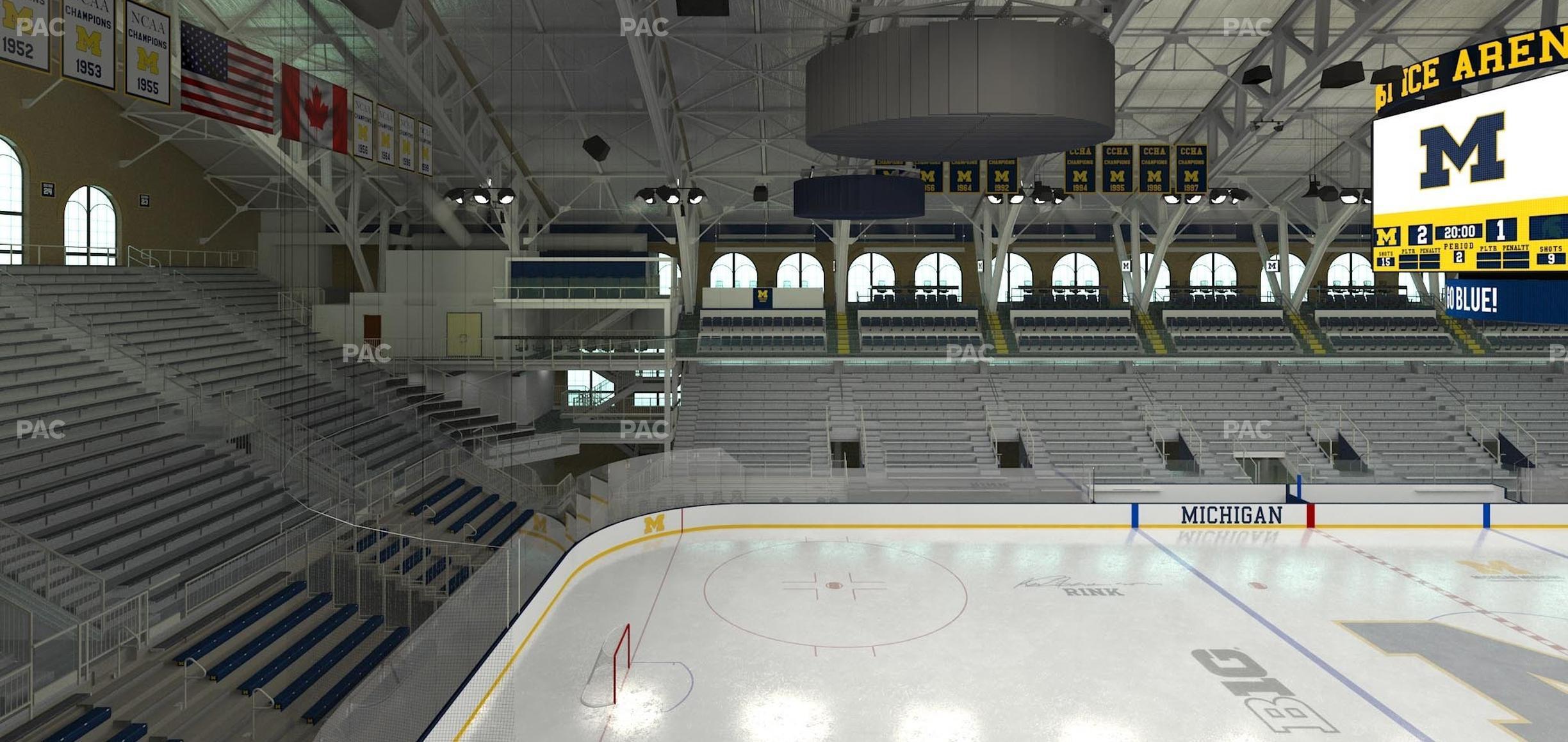 Seating view for Yost Arena Section Champions Box M