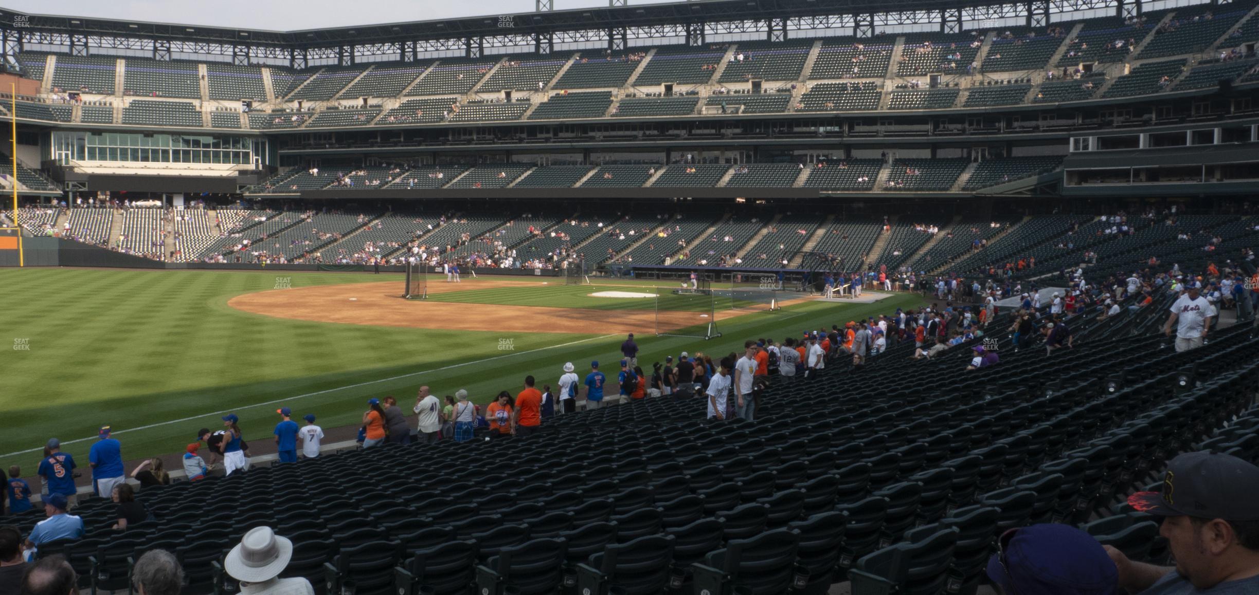 Seating view for Coors Field Section 146