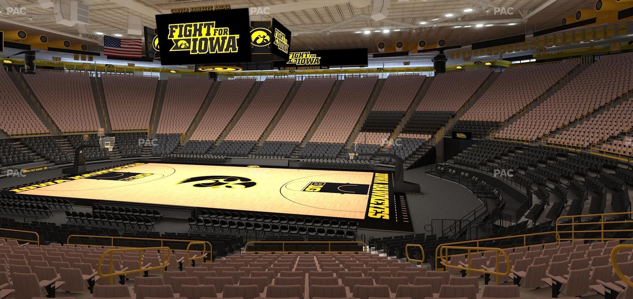 Seating view for Carver-Hawkeye Arena Section Ll