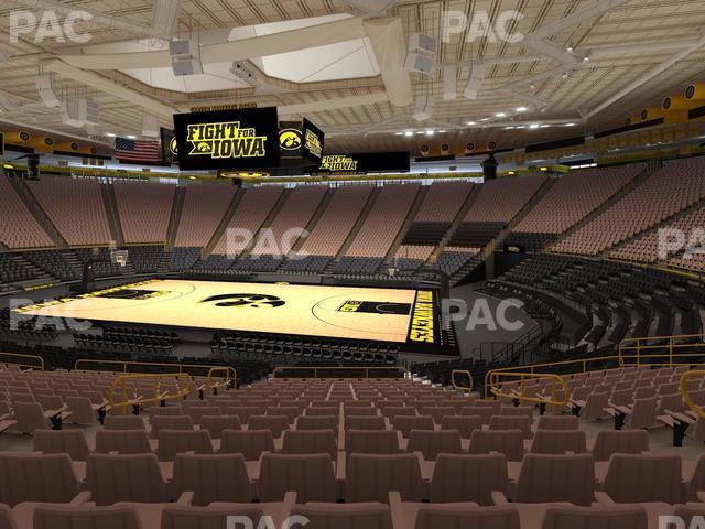 Seating view for Carver-Hawkeye Arena Section Ll