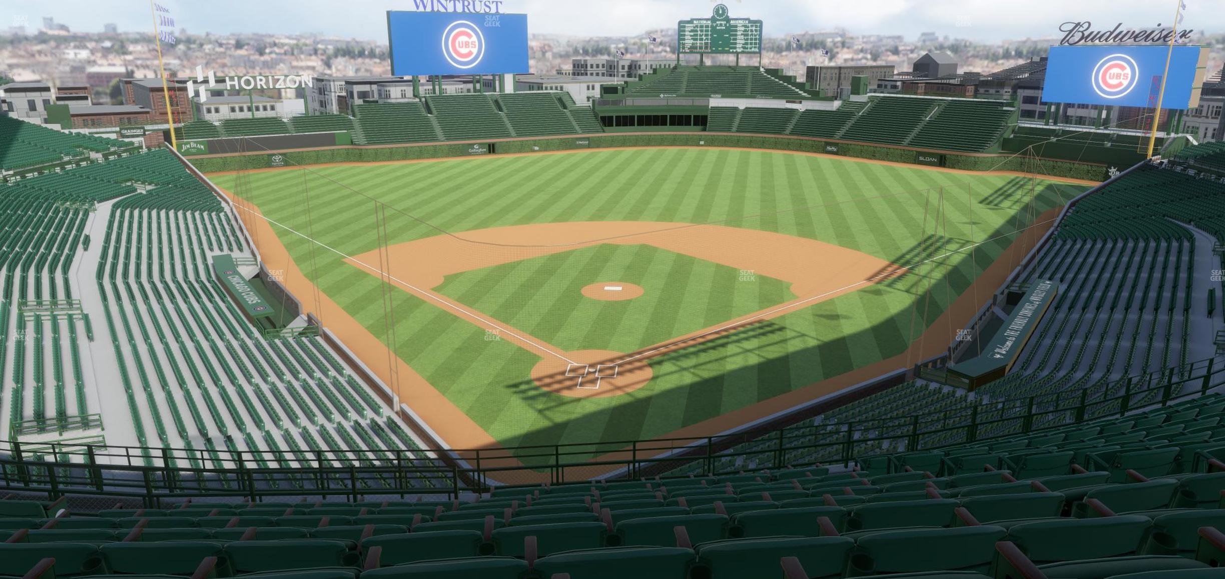 Seating view for Wrigley Field Section James Hardie Catalina Club 318 Right