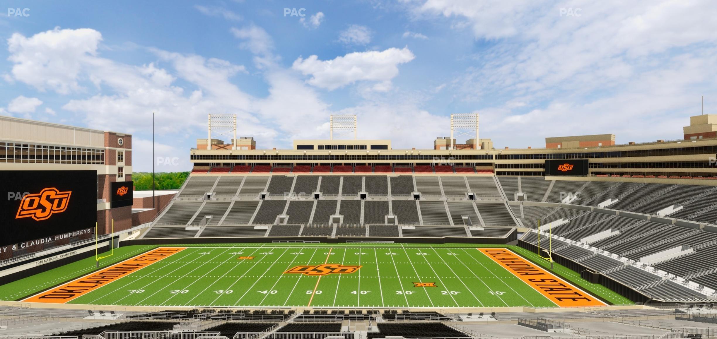 Seating view for Boone Pickens Stadium Section Club 557