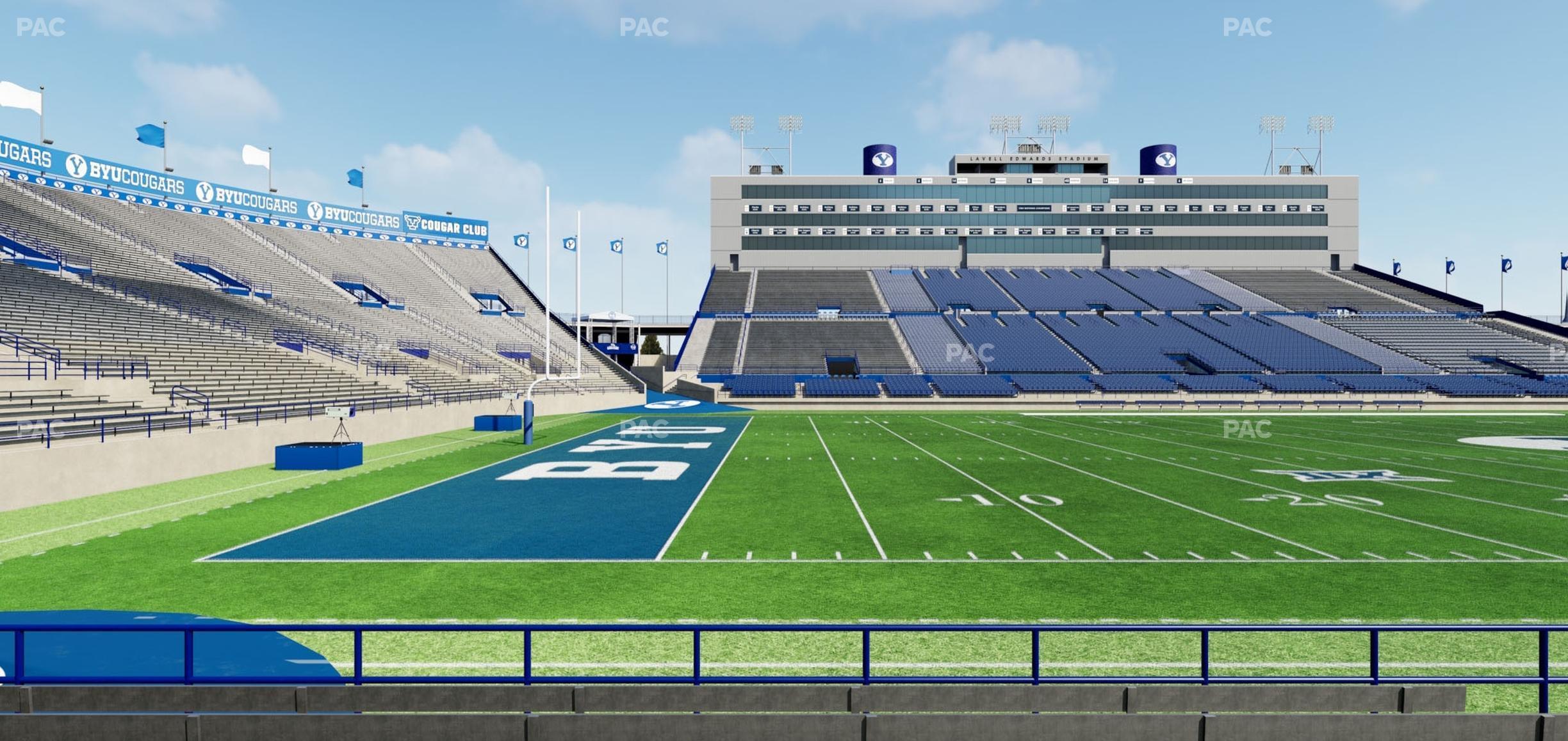 Seating view for LaVell Edwards Stadium Section 36 Wc