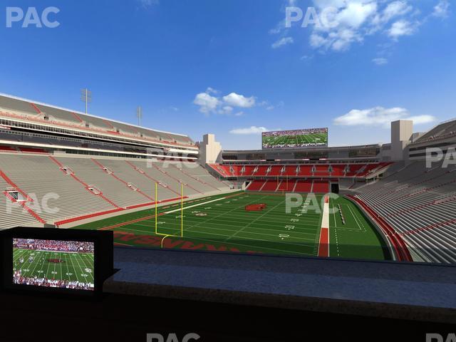 Seating view for Razorback Stadium Section Loge 70