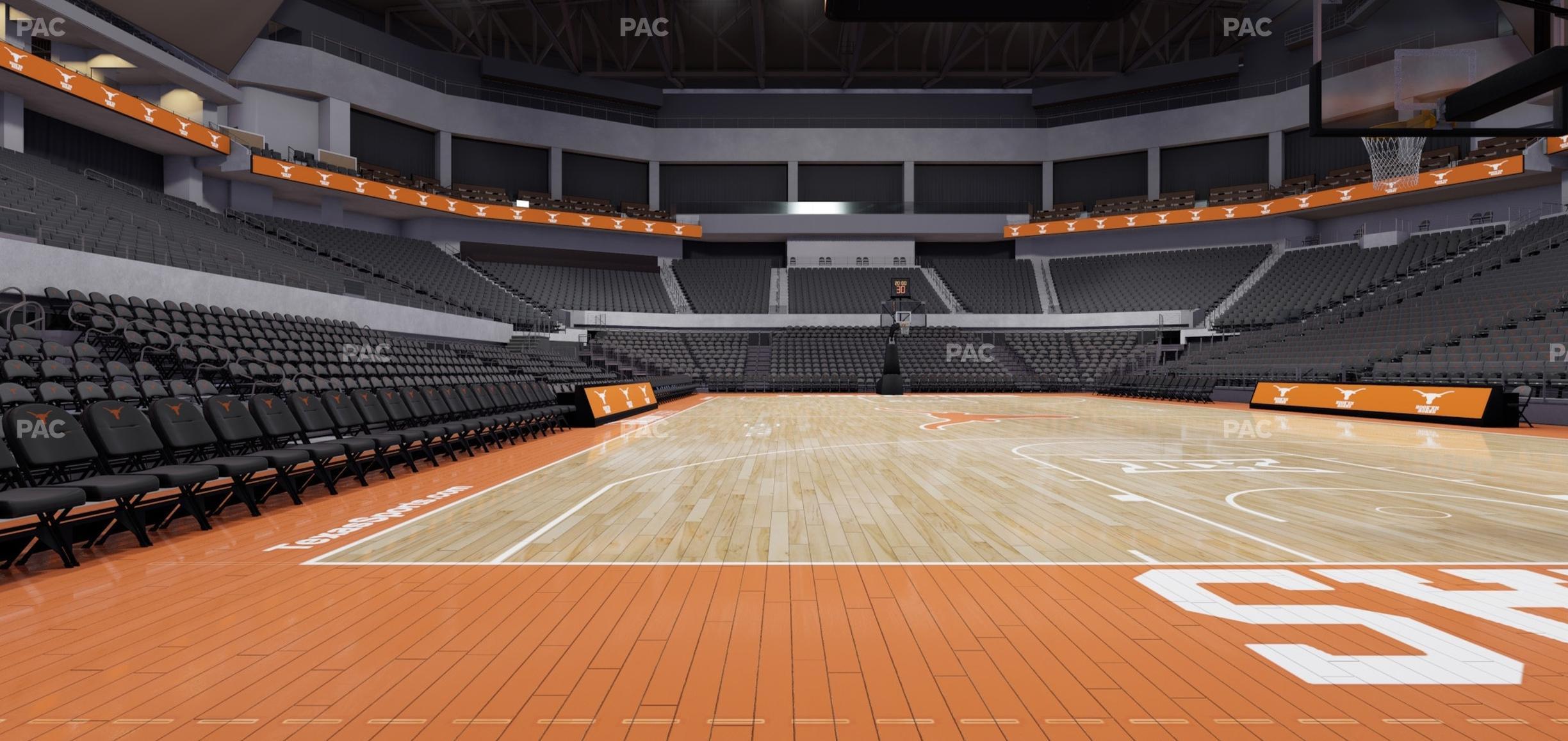 Seating view for Moody Center ATX Section Courtside East 2