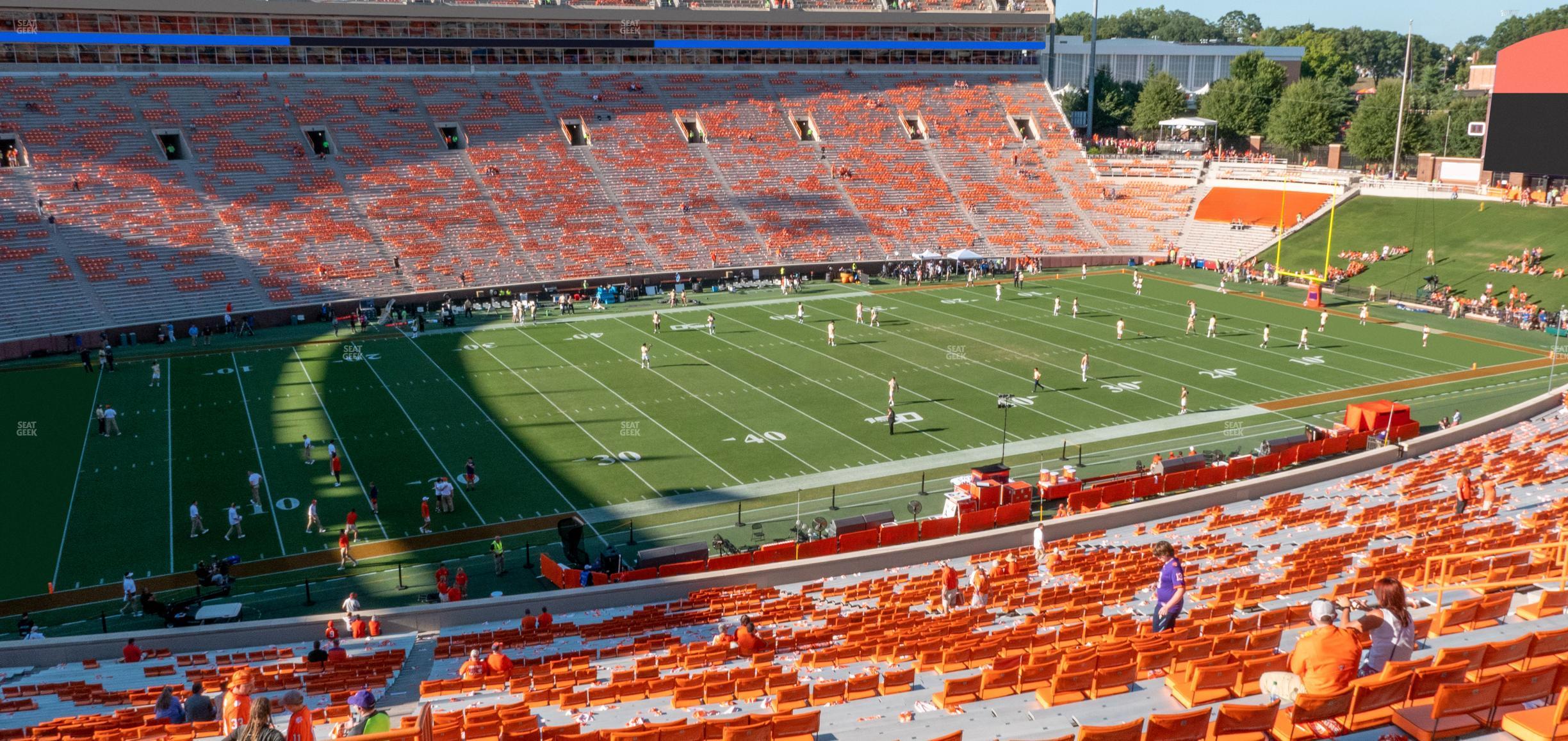 Seating view for Clemson Memorial Stadium Section Ui