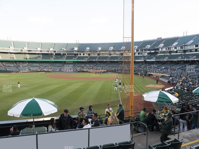 Seating view for Oakland Coliseum Section 131