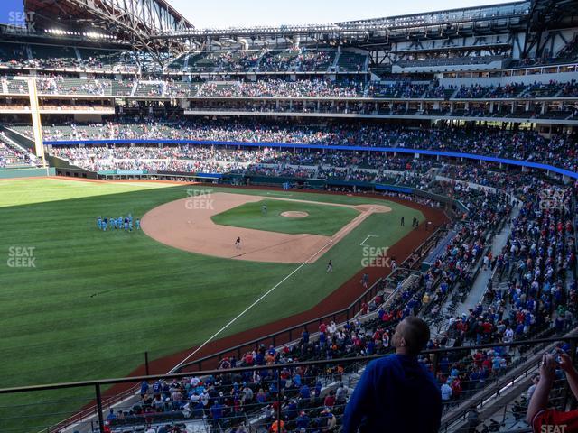 Seating view for Globe Life Field Section Sb 4