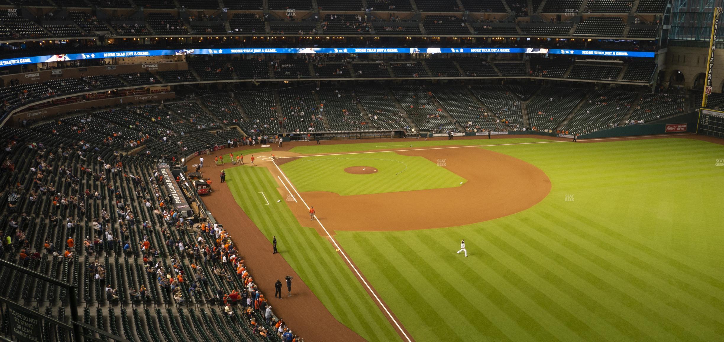 Seating view for Minute Maid Park Section 334