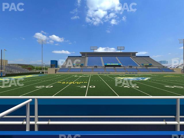 Seating view for Delaware Stadium Section East Box 83