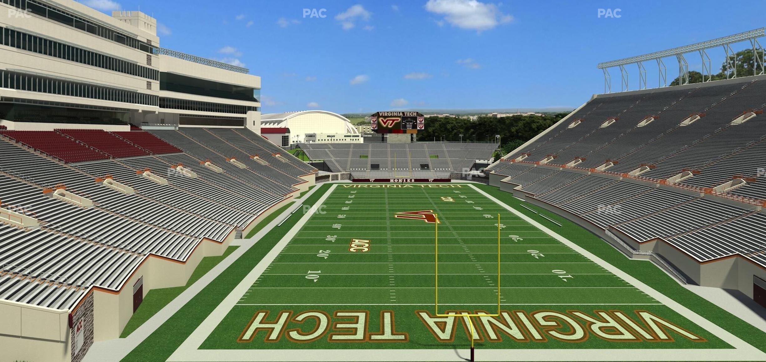 Seating view for Lane Stadium Section 406