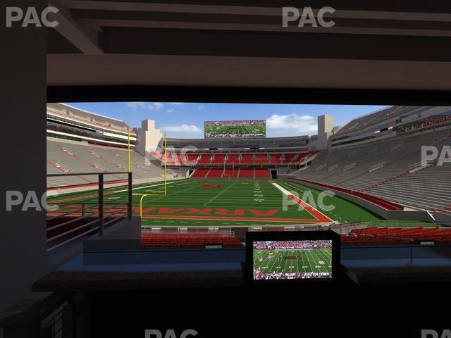 Seating view for Razorback Stadium Section Loge 42