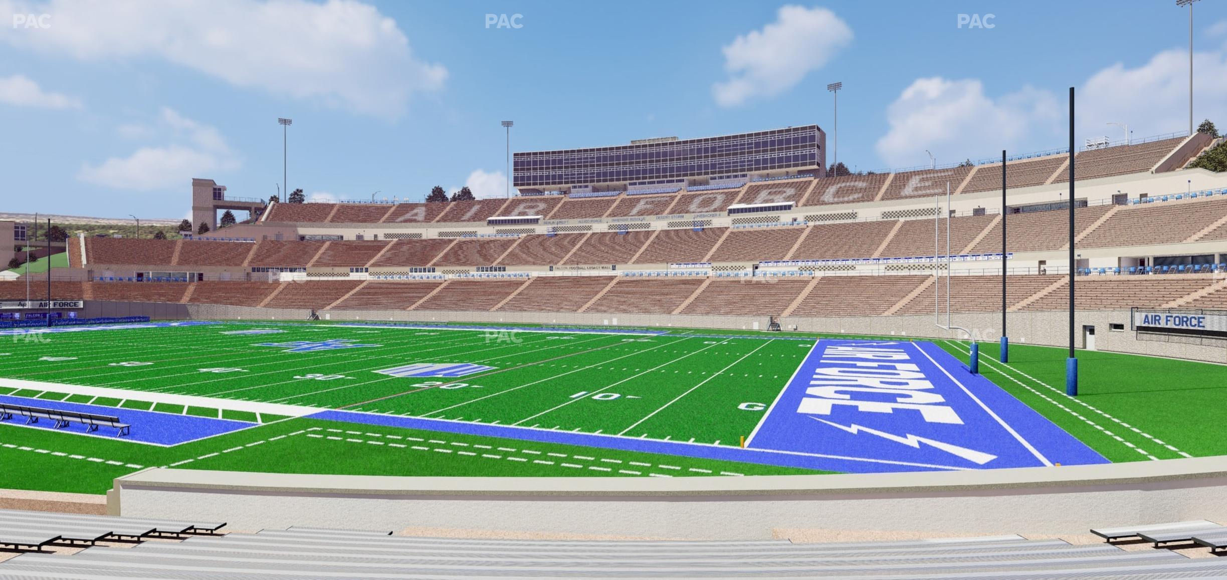 Seating view for Falcon Stadium Section Ga Students