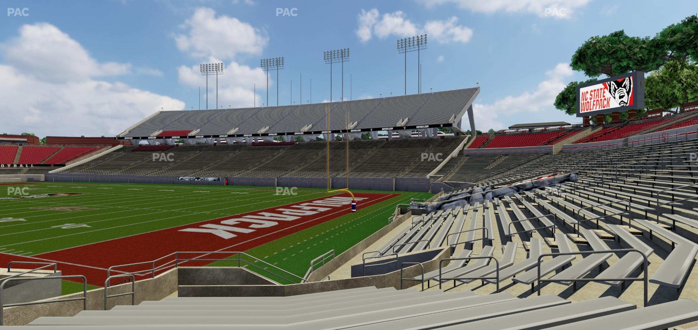 Seating view for Carter-Finley Stadium Section 118