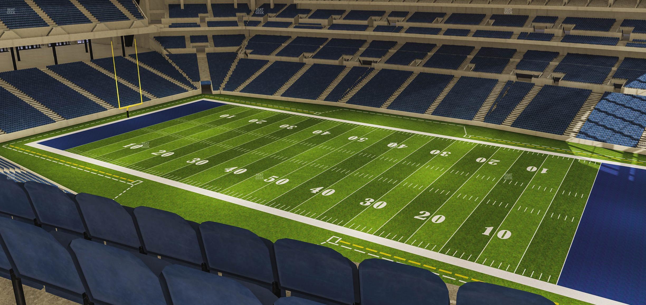 Seating view for Lucas Oil Stadium Section 536