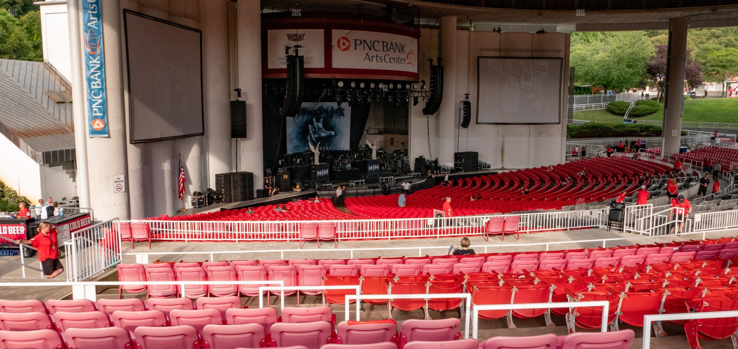 Seating view for PNC Bank Arts Center Section 405