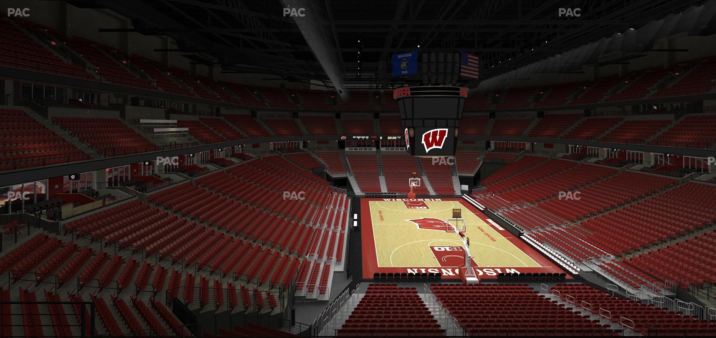 Seating view for Kohl Center Section 202