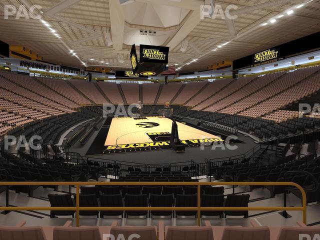 Seating view for Carver-Hawkeye Arena Section Hh