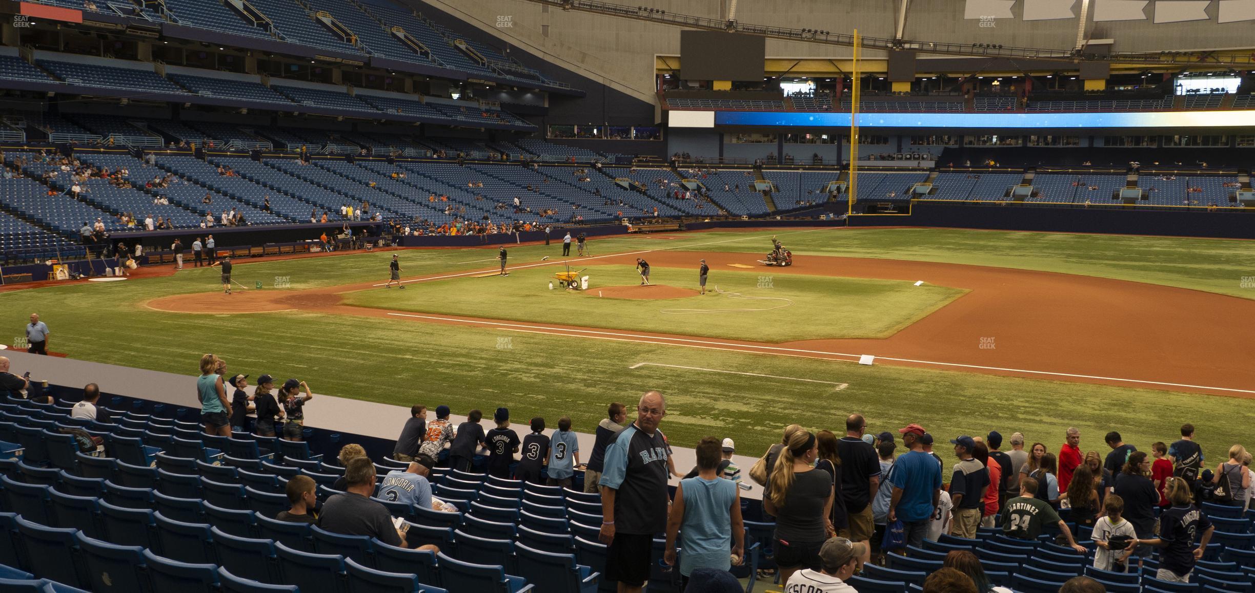 Seating view for Tropicana Field Section 120