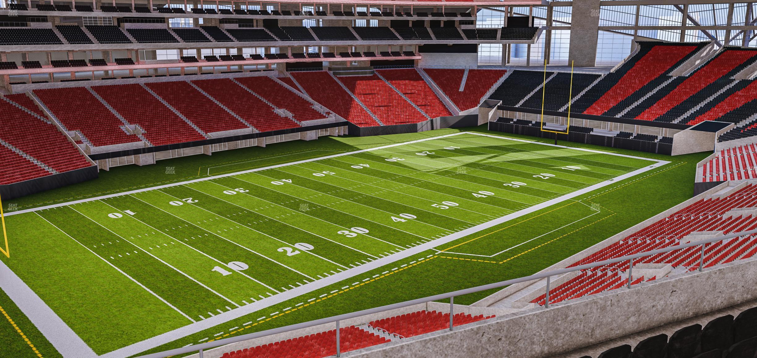 Seating view for Mercedes-Benz Stadium Section 217