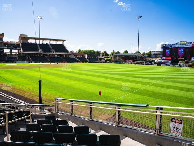 Seating view for Rio Grande Credit Union Field at Isotopes Park Section 126