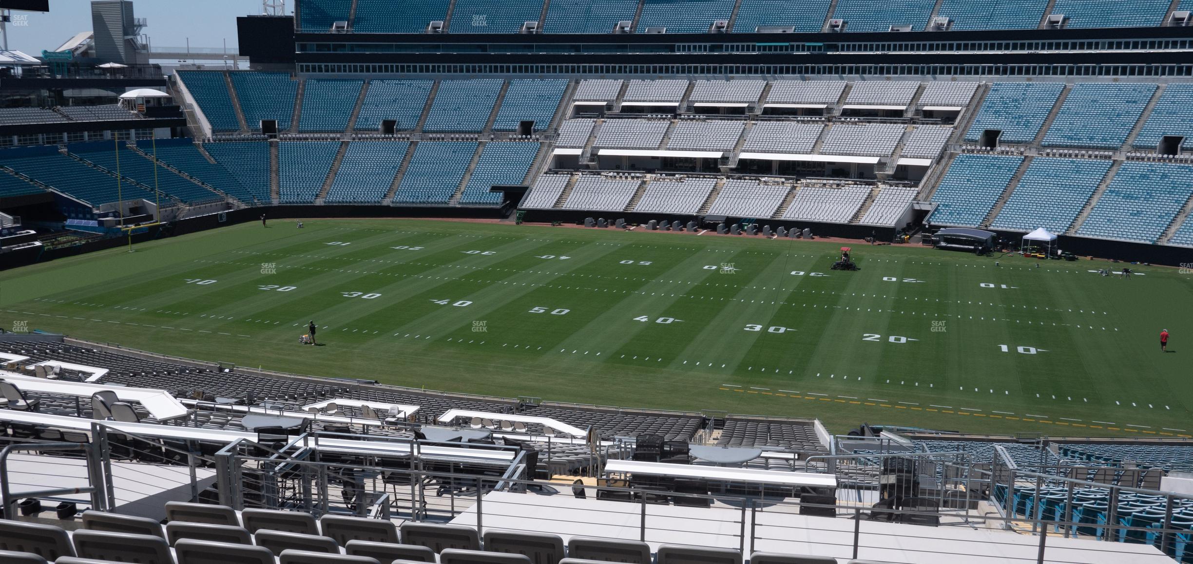 Seating view for EverBank Stadium Section Gallagher Club 234