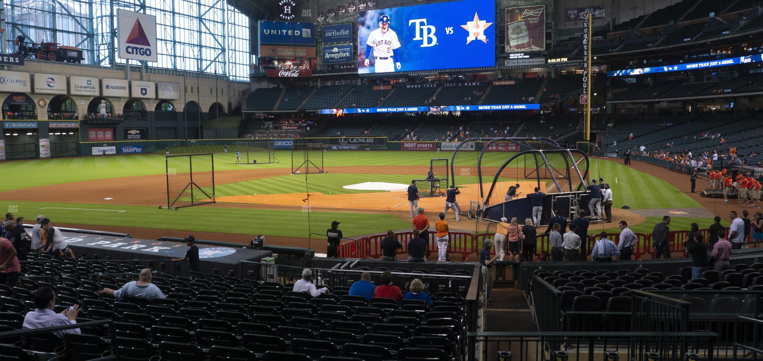 Seating view for Minute Maid Park Section 116