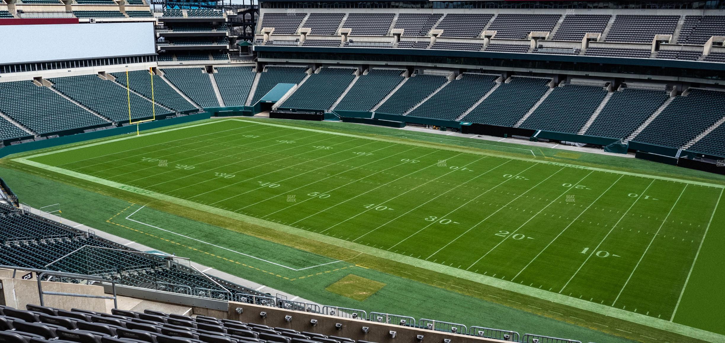 Seating view for Lincoln Financial Field Section C 4