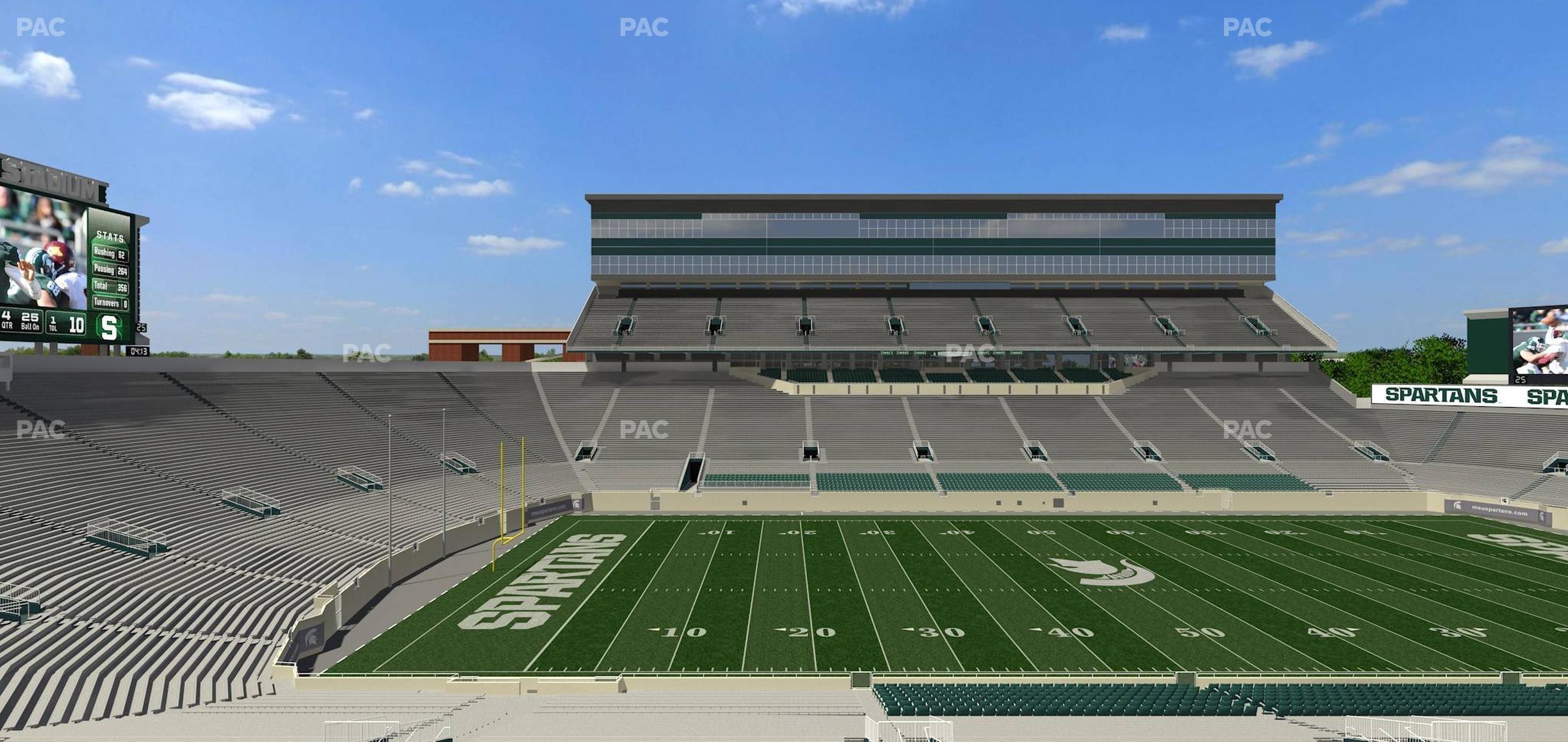 Seating view for Spartan Stadium (Michigan) Section 10