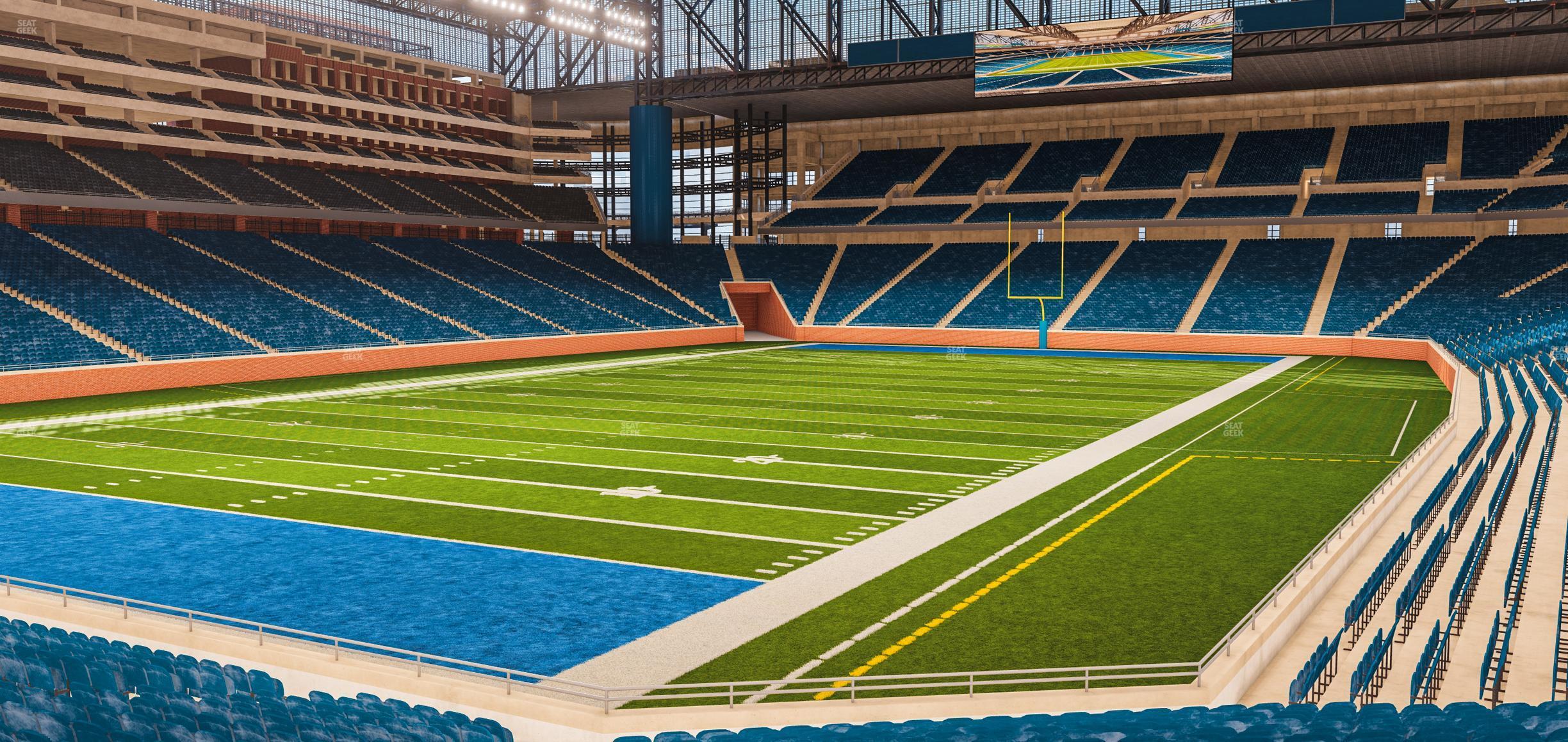 Seating view for Ford Field Section 120