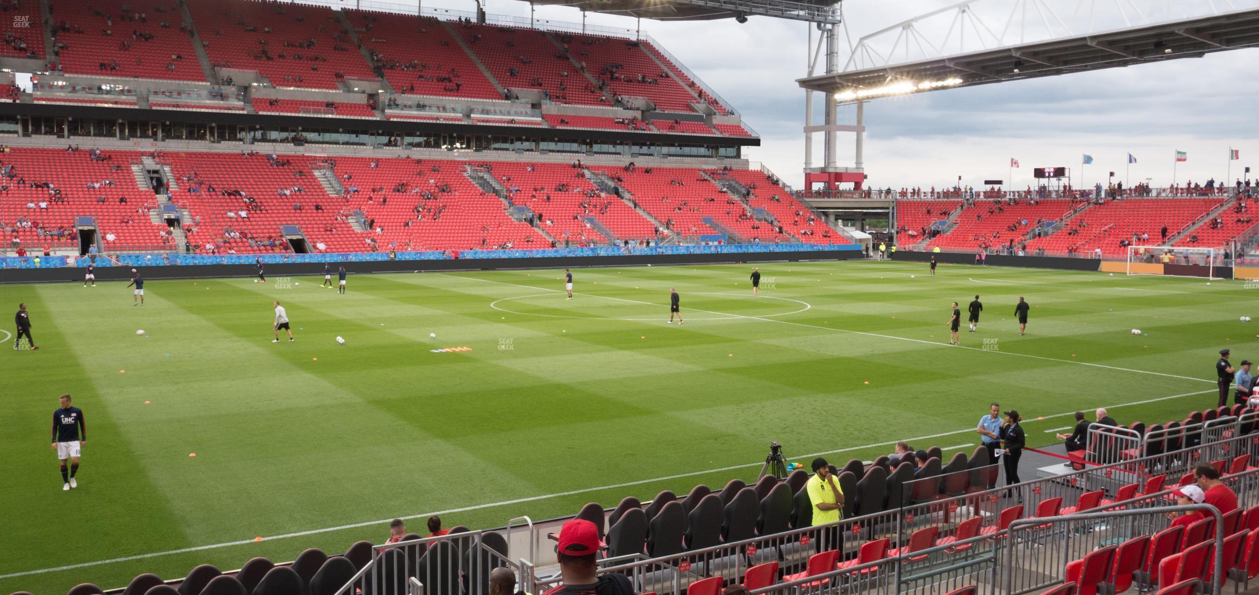 Seating view for BMO Field Section 125