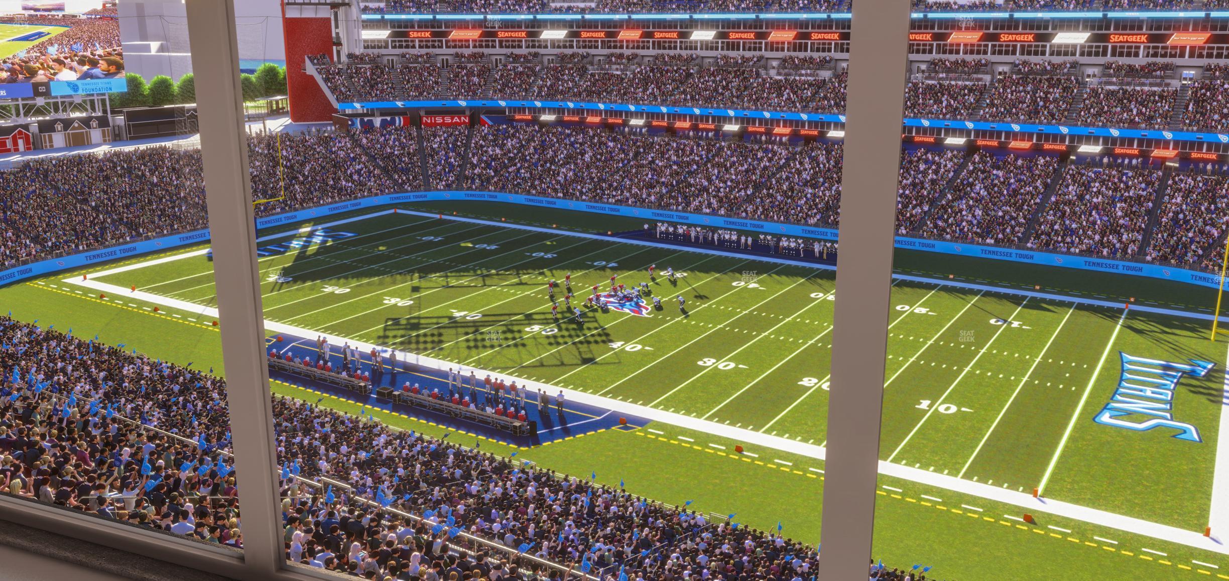 Seating view for Nissan Stadium Section Suite 609 E