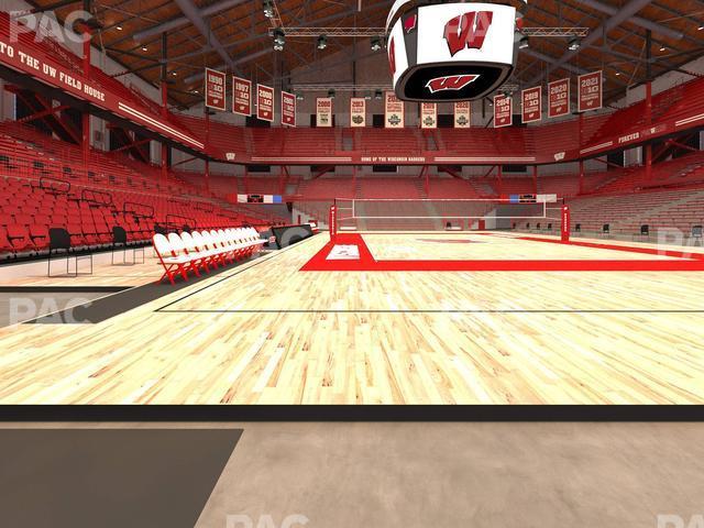 Seating view for Wisconsin Field House Section Wc B