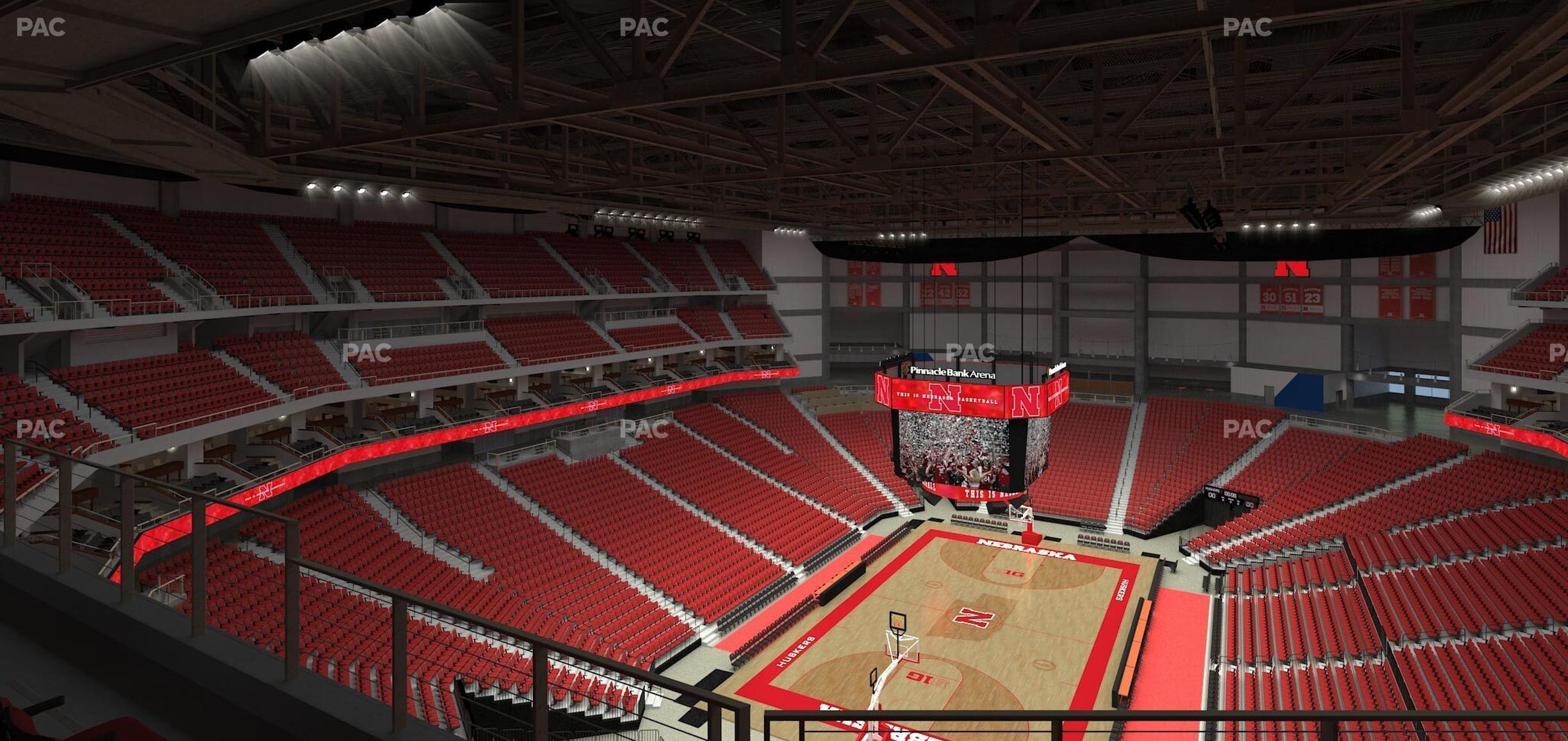 Seating view for Pinnacle Bank Arena Section 310