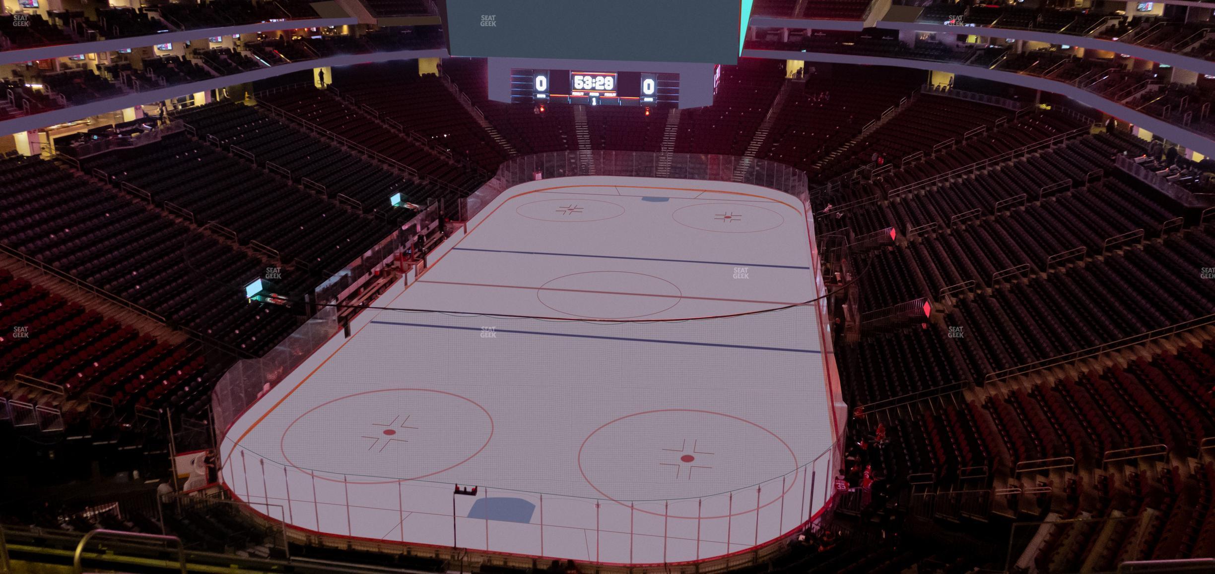 Seating view for Prudential Center Section 121