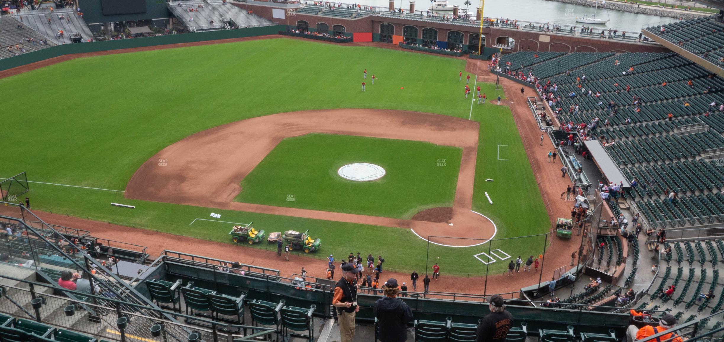 Seating view for Oracle Park Section View Reserved 320