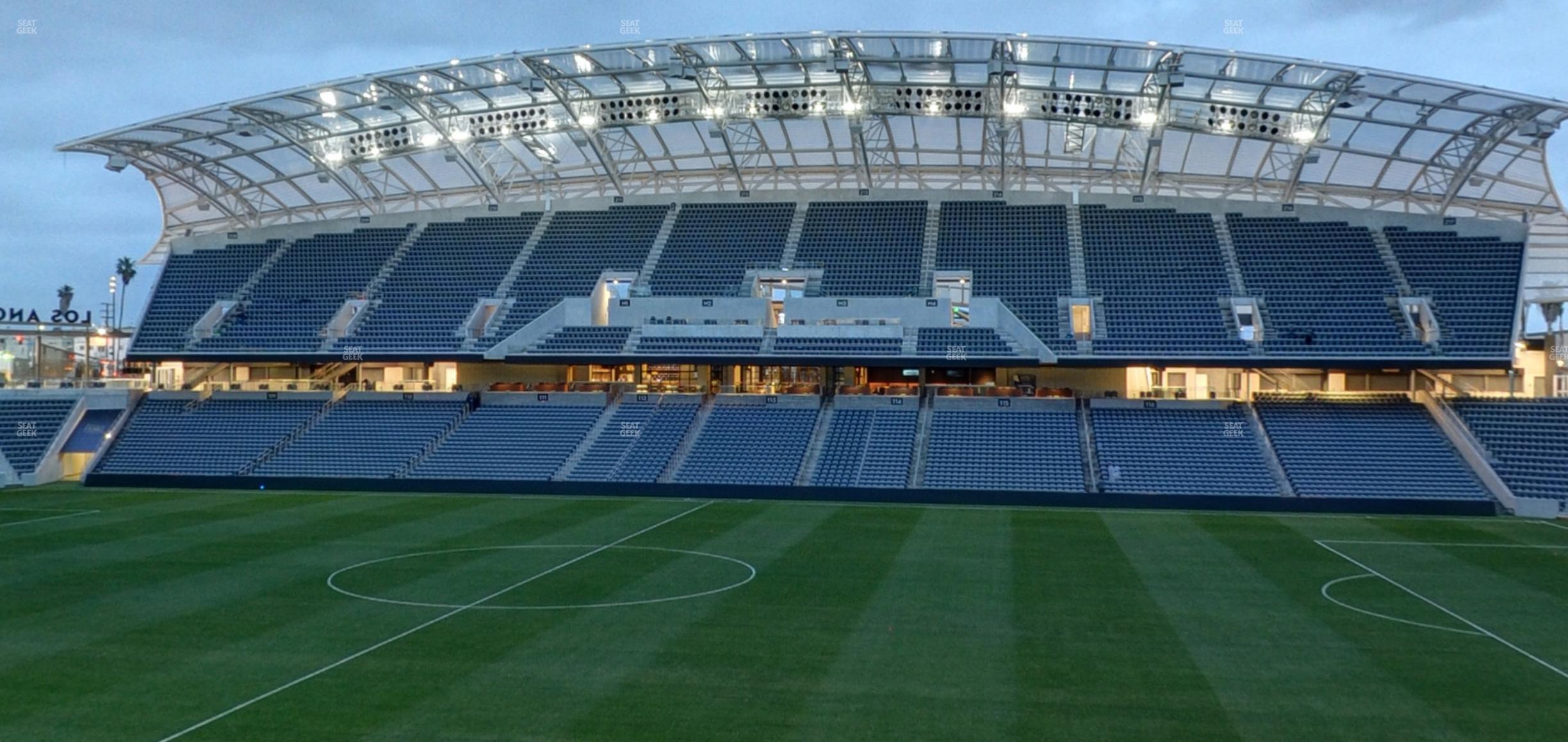 Seating view for BMO Stadium Section Directors Box 1